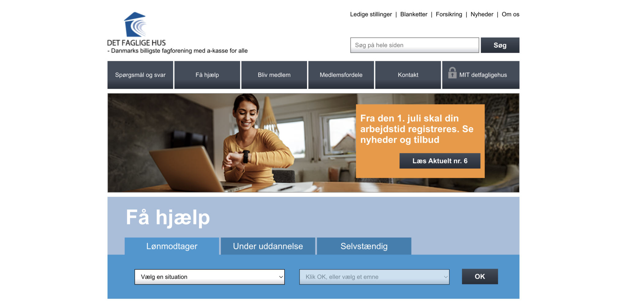 Det Faglige Hus A Kasse Fagforening Skift Til Dk S Billigste